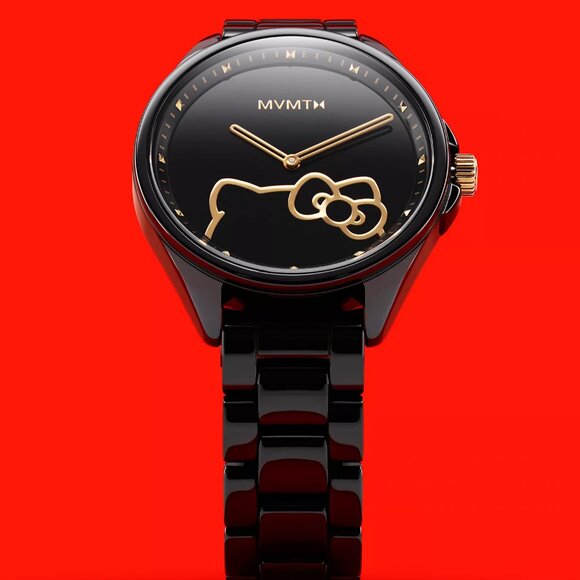 MVMT Women's Coranada Hello Kitty Black Ceramic Watch 36mm - Picture 4 of 6